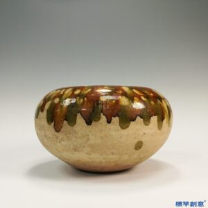 FB004 唐代三彩彩繪佛教僧用歛口鉢