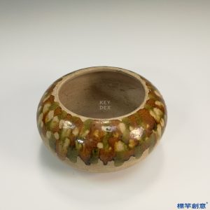 FB004 唐代三彩陶瓷佛教僧侶食具歛口缽