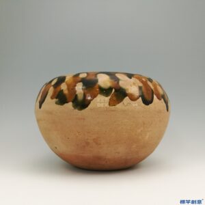 FB006 唐代三彩彩繪佛教僧用歛口鉢