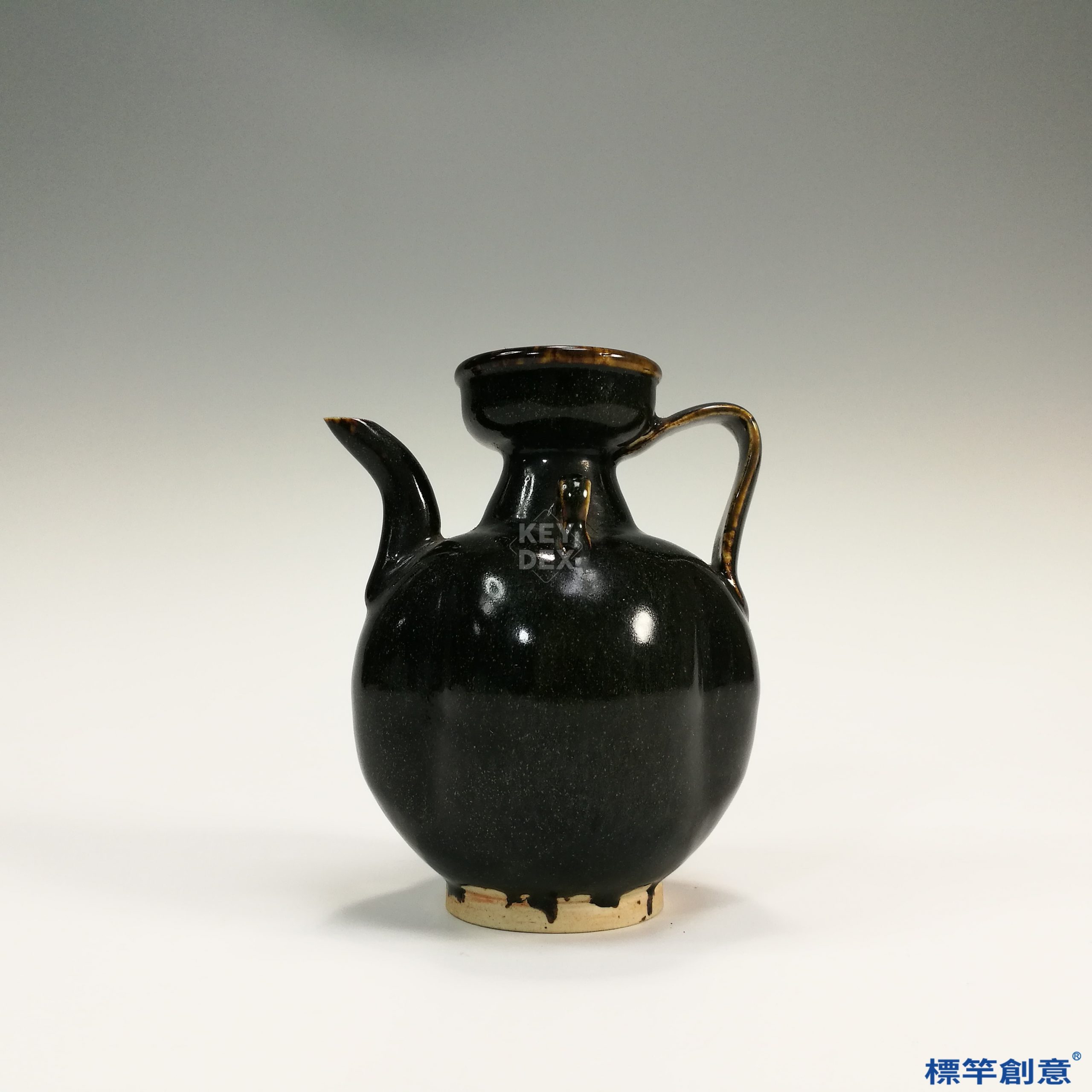 品質保証安い中國 宋時代 磁州窯系 黑釉鐵斑放射綫紋茶盞 宋