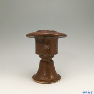 GE001 金代磁州窯醬釉高足佛教行爐