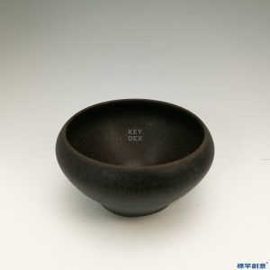 HA008 疑元代建窯黑釉兔毫斂口茶盞茶碗