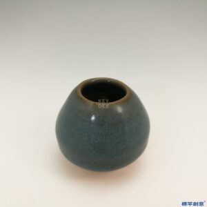 HA018 元代鈞窯系天藍釉紫斑雞心形淨水杯