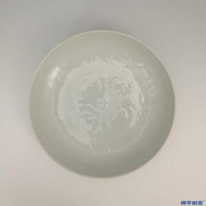 HA021 元代景德鎮窯卵白釉樞府平口碗