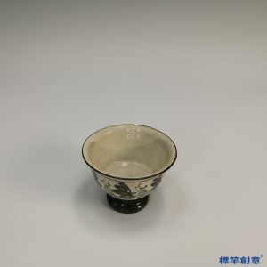 GB052 北宋磁州窯彩繪陶瓷高足酒杯