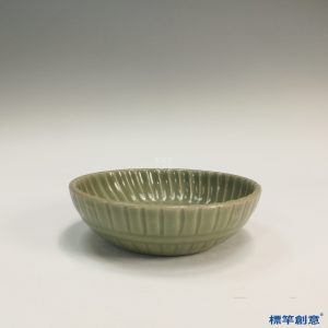 HA077 元代龍泉窯青瓷文房菊瓣形筆洗