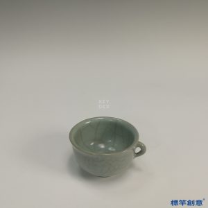 GC092 南宋龍泉窯粉青釉瓷把杯