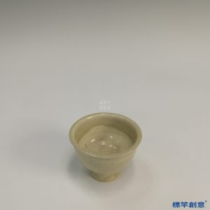 GC087 南宋湖田窯白釉高足杯