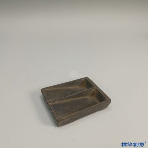 GC113 南宋官府用朱墨雙池硯雙履硯