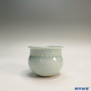 GC123 南宋湖田窯青白瓷塑鼓釘釜形香爐