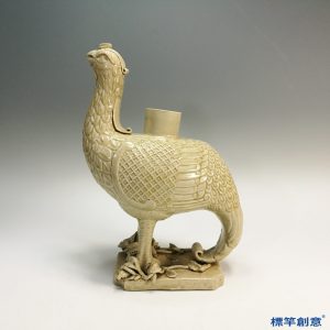 GB079 北宋龍泉金村窯白釉瓷鳳尊