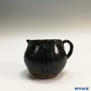 GC139 南宋建窯黑釉單把分茶杯分茶器