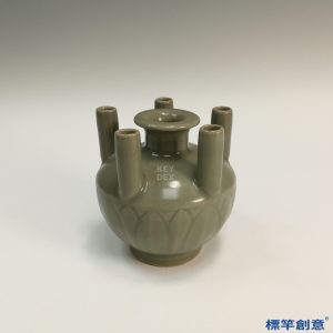 GC142 南宋龍泉窯青釉瓷佛教五方佛花插