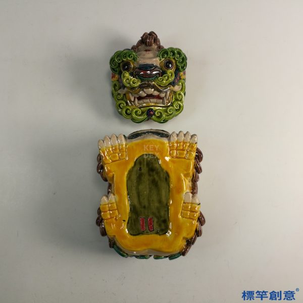 KK022 21世紀板陶窯三彩陶瑞獸薰香爐：圖片 5