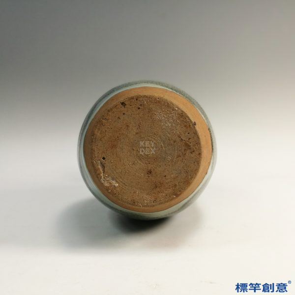 KK041 20世紀中魯山窯天青釉鈞瓷胡瓶執壺：圖片 4