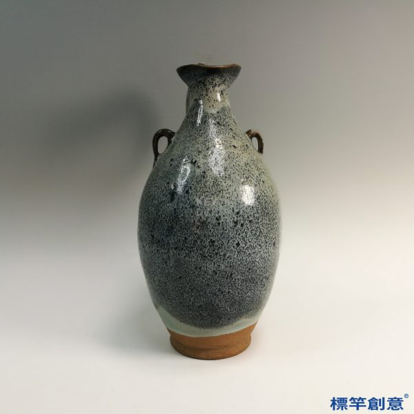 KK041 20世紀中魯山窯天青釉鈞瓷胡瓶執壺：圖片 5