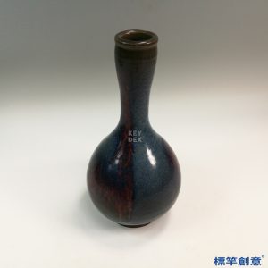 GC179 南宋鈞窯天藍釉紫斑長頸瓶