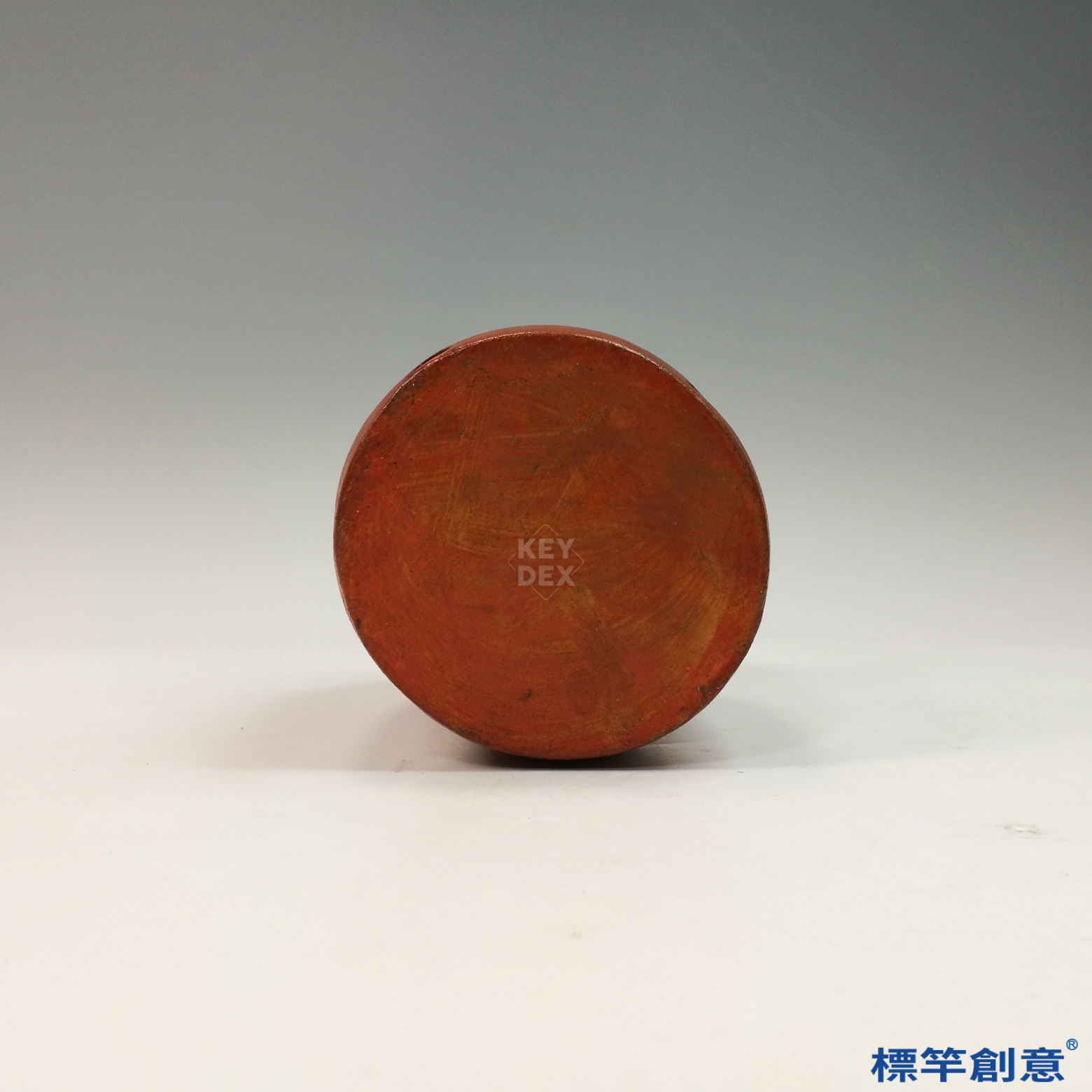 DE022 東漢紅陶刻紋樂器八孔塤:圖片 4