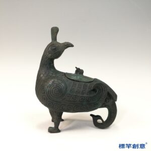 BB085 疑 商周時期青銅器夔龍雲雷紋鳳鳥尊