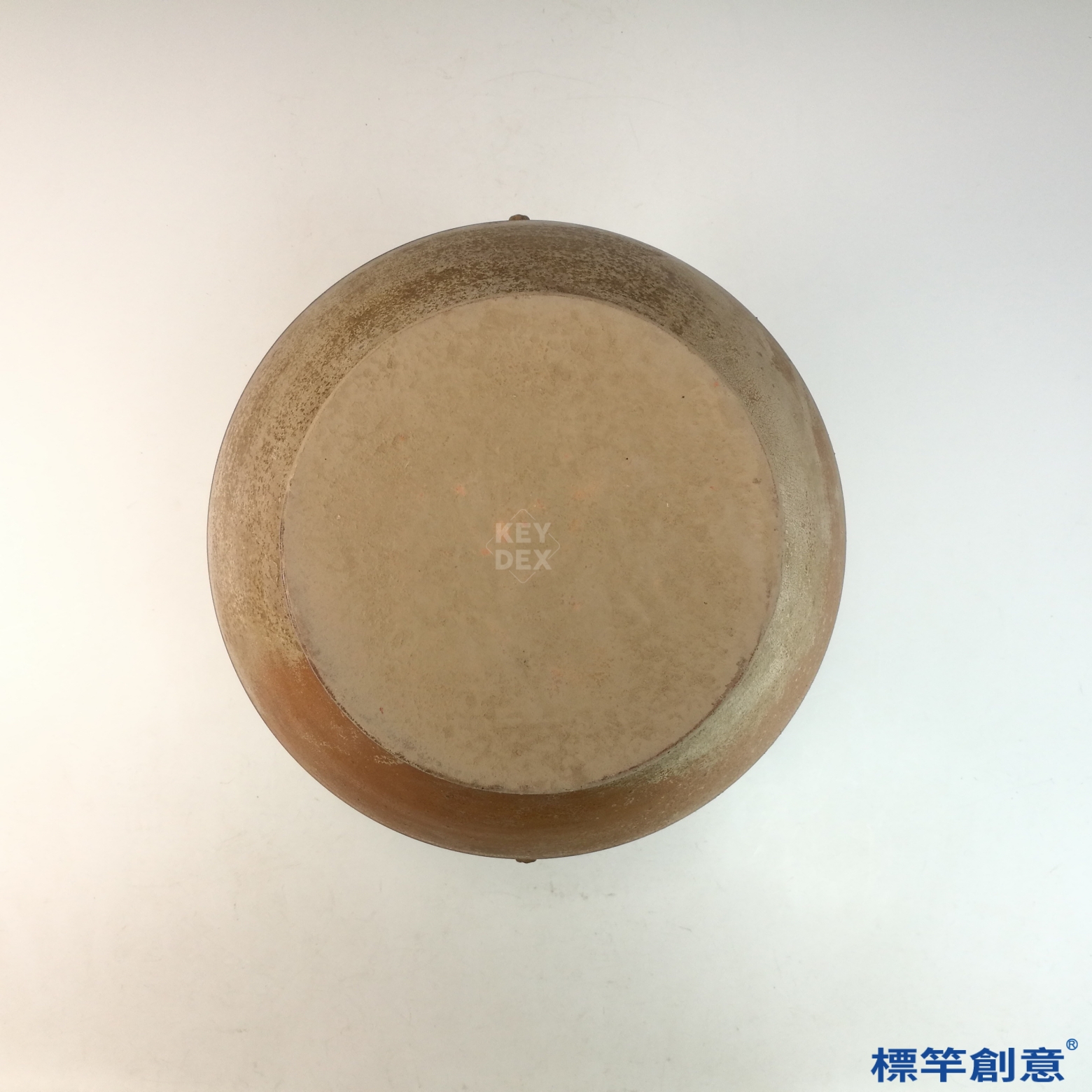 DB047 漢代黃釉陶盤口貼塑走獸紋陶壺:圖片 4