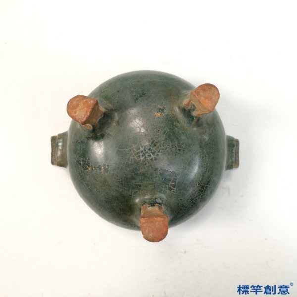 DB051 漢代綠釉陶三足鼎式香爐：圖片 4