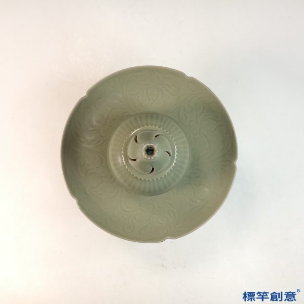 FC080 五代越窯青瓷葫蘆頂鏤空刻花香薰爐：圖片 3