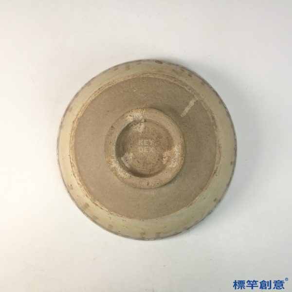 GA083 宋代磁州窯米白釉繪花卉魚紋湯碗：圖片 4