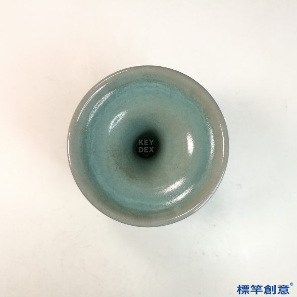 GB180 仿 北宋汝窯天青釉盤口長頸瓶：圖片 3