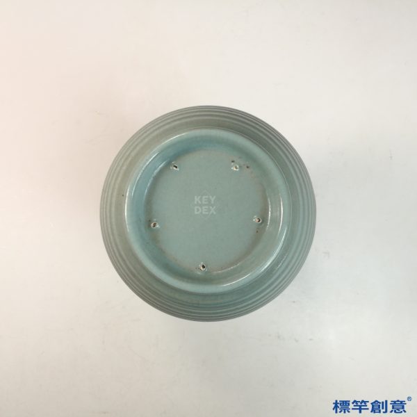 GB180 仿 北宋汝窯天青釉盤口長頸瓶：圖片 4