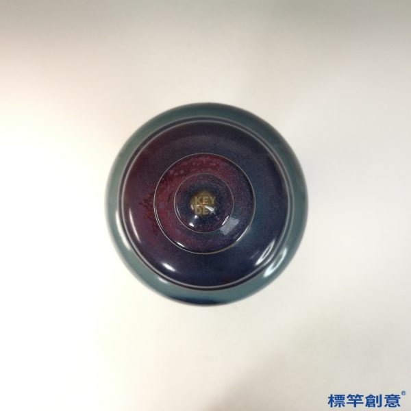 GB191 北宋鈞窯天青釉紫斑佛教舍利塔式罐：圖片 3