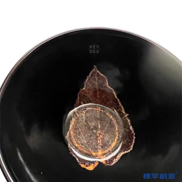 GC218 南宋中期吉州窯黑釉木葉紋精品茶盞：圖片 5