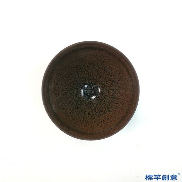 GC219 南宋建窯褐黃釉油滴束口建盞：圖片 3