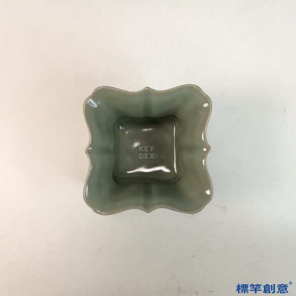 GC224 南宋龍泉窯青瓷四方稜口渣斗：圖片 3