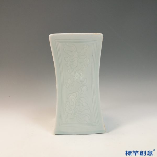 GC227 南宋湖田窯青白瓷鏤空刻花瓷枕頭枕：圖片 7