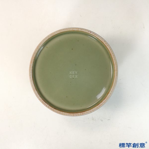 HB054 明代龍泉窯梅子青釉四爪龍紋筆筒：圖片 4