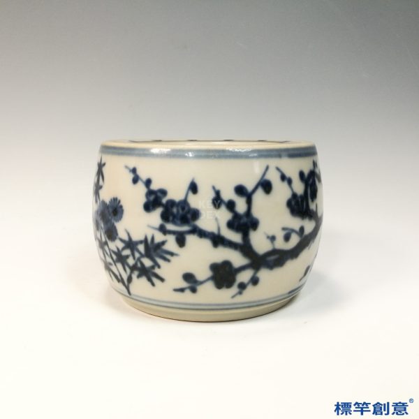 HB077 明代宣德青花繪梅花紋蛐蛐罐蟋蟀罐：圖片 7