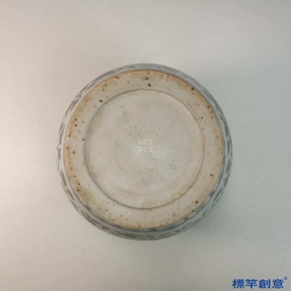 HB083 明代洪武釉裡紅纏枝牡丹紋大罐：圖片 4