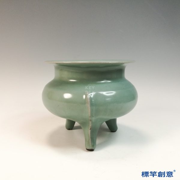 GC234 南宋龍泉窯月白青釉代官製鬲式爐：圖片 5