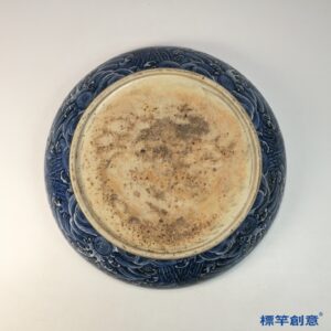 HB147 明宣德景德鎮窯青花海水飛象紋盤