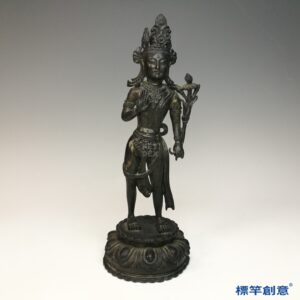 IA097 清乾隆銅製藏傳佛教觀音菩薩立像