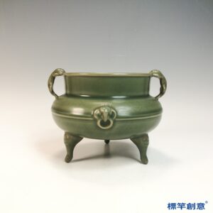 FC089 五代越窯青瓷三足鼎式香爐