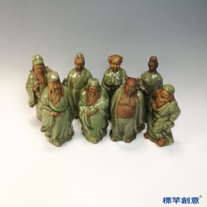 HA108 元代龍泉窯青釉露胎八仙過海人物像