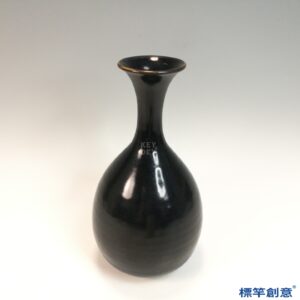 GE033 金代耀州窯黑釉玉壺春瓶