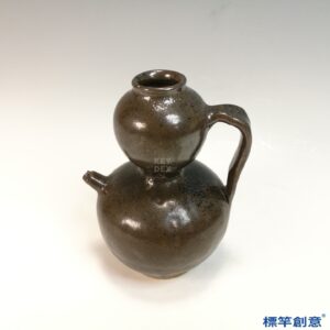FB167 唐代磁州窯系褐釉葫蘆形道教淨水壺