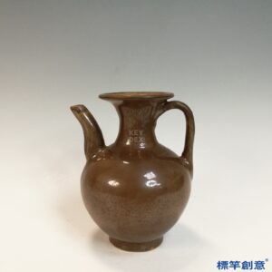 GE034 金代耀州窯紫金釉撇口執壺