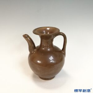 GE034 金代耀州窯紫金釉撇口執壺